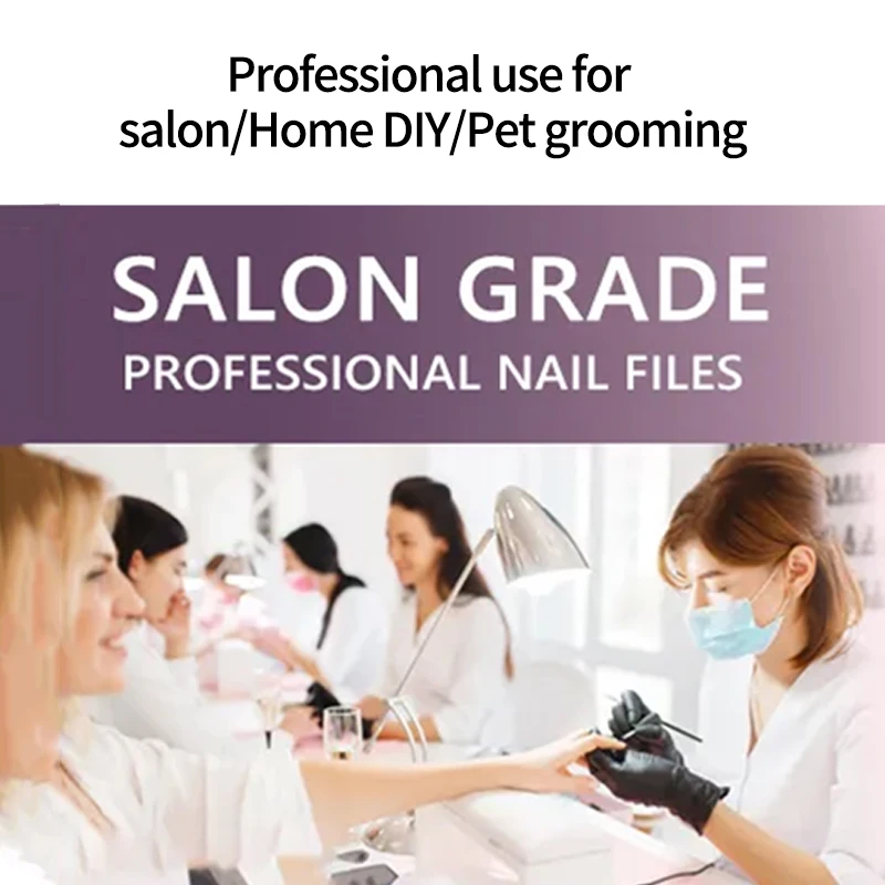 Professional Nail Files Custom Design Cute Emery Board White Wood Private Label Nail File 100/180 Double