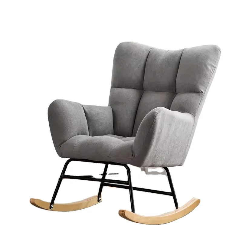 Light Luxury Rocking Chair Living Room Bedroom Balcony Leisure Lounge Dining Kitchen Chair event chairs