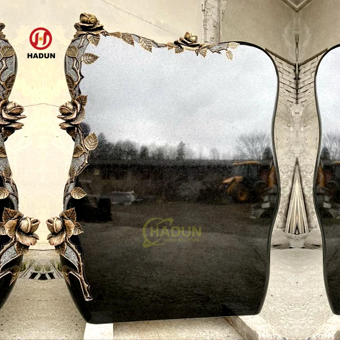 China Black Granite Monument Tombstone Headstones