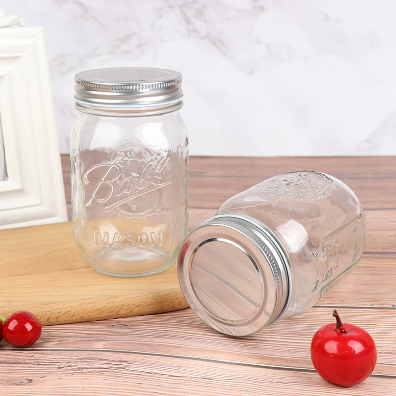 1pcs Wide Mouth Quart Mason Sprouter New Sprouting Jar With Steel Screen Lid 304 Stainless Steel+Glass