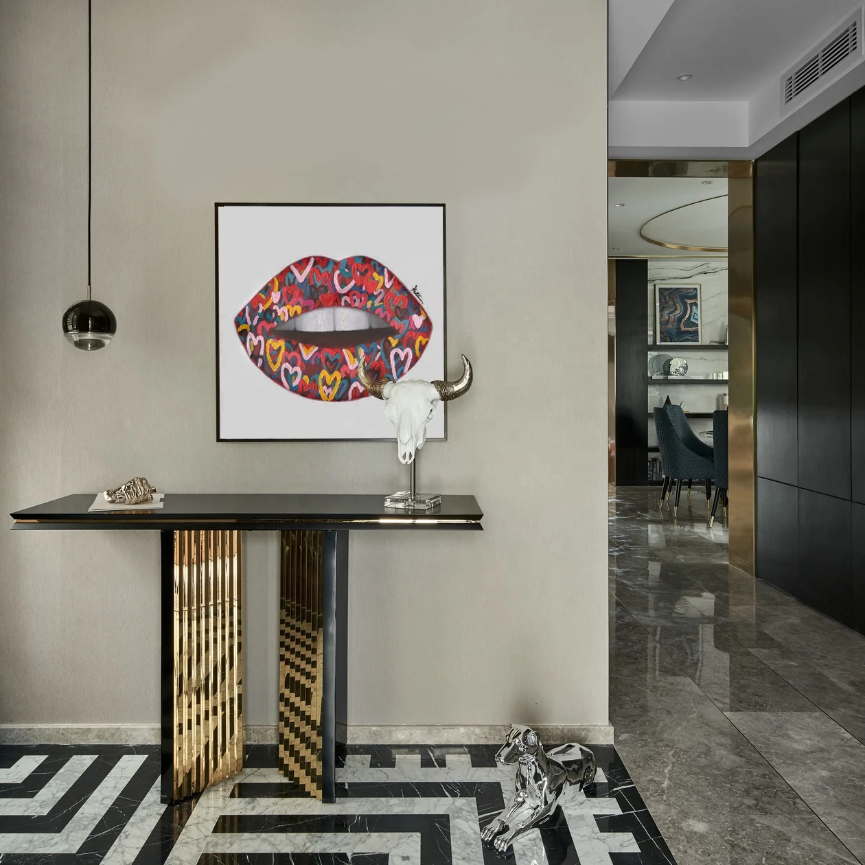 3D Creative Canvas Wall Art Women Sexy Red Lip Painting Prints On Cavnas Giclee Poster for Salon Spa Decor Framed Ready to Hang