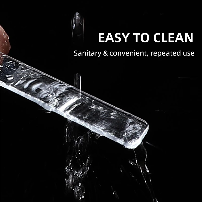 New 1Pcs Professional Glass Nail File Nail Polish Transparent Sanding Polishing Durable Buffer Manicure Portable Nail Art Tool