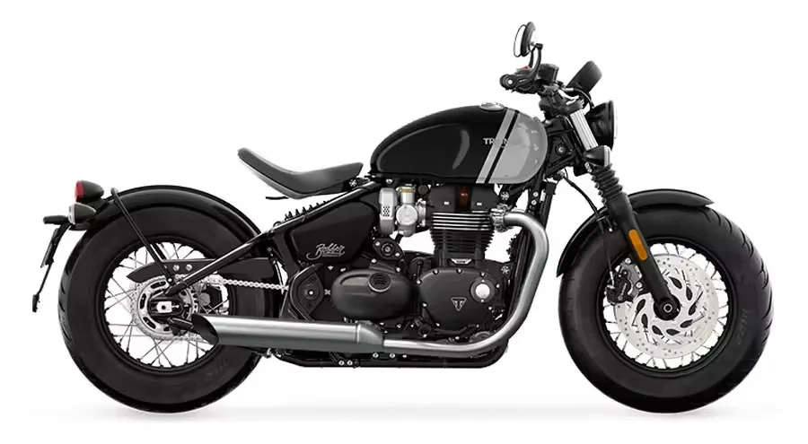 Чистый Триумф Bonneville Bobber Черный стелс издание T120 черная струйная золотая линия Карнавал Красный Сапфир