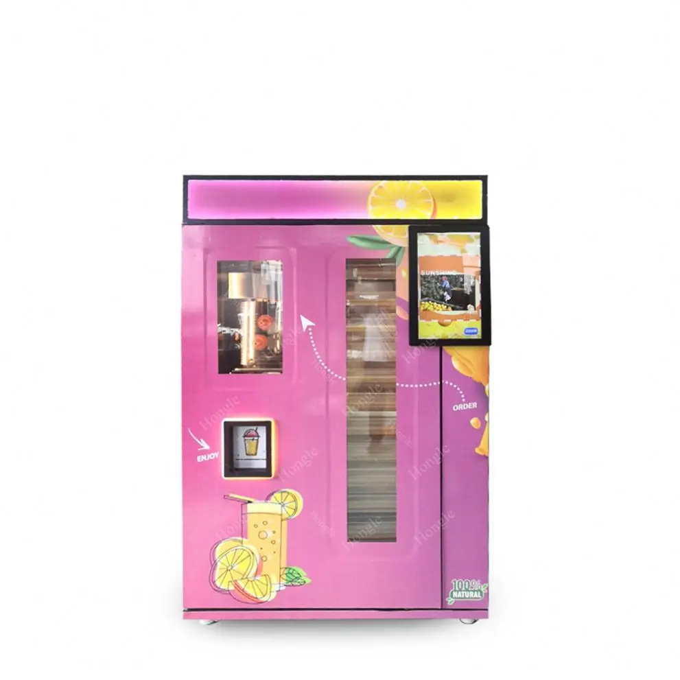 2 Juicer Fresh Fruit Vending Machine