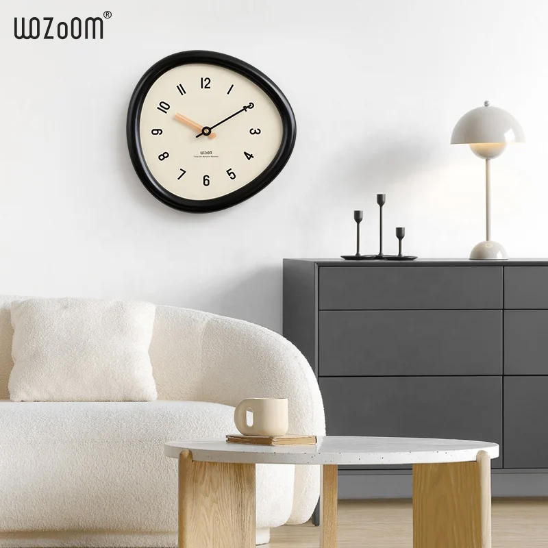 Mandelda Wall Clock Home Decor  Luxury Triangle Shaped Clock Wall Decoration Modern DIY Custom Big Wall Clock For Living Room