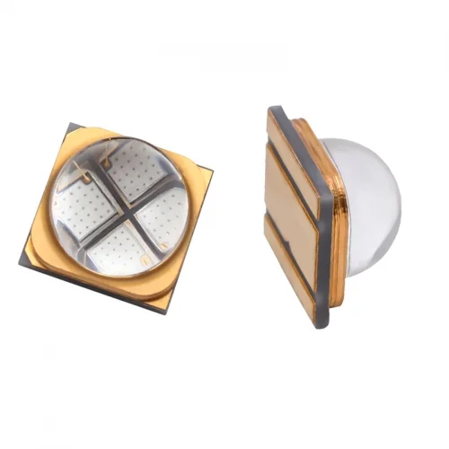 6565 sterilization uvc led chip products 365 - 420nm 1 - 12W 3V / 6V / 12V 60 beam angle with quartz lens UVA LED