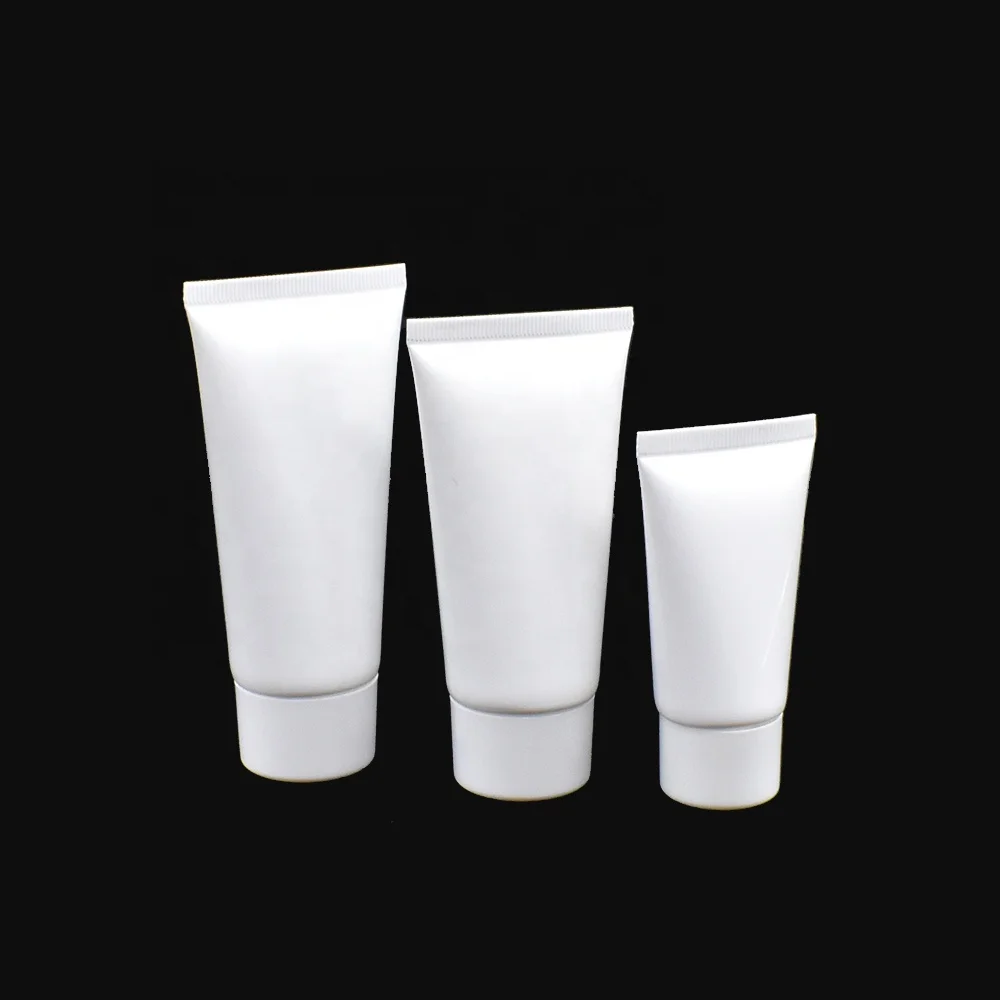 Пользовательский логотип 30 г 50 г 60 г белая пластиковая зубная паста Мягкая трубка 3 г 5 г 10 г 15 г переработанный пластиковый бальзам для губ косметические тюбики
