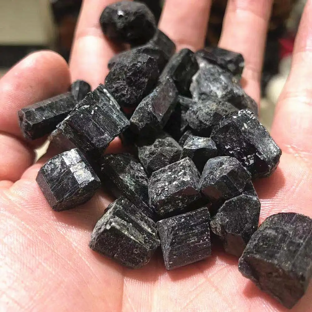 Wholesale Natural Black Tourmaline stone black tourmaline rough stone