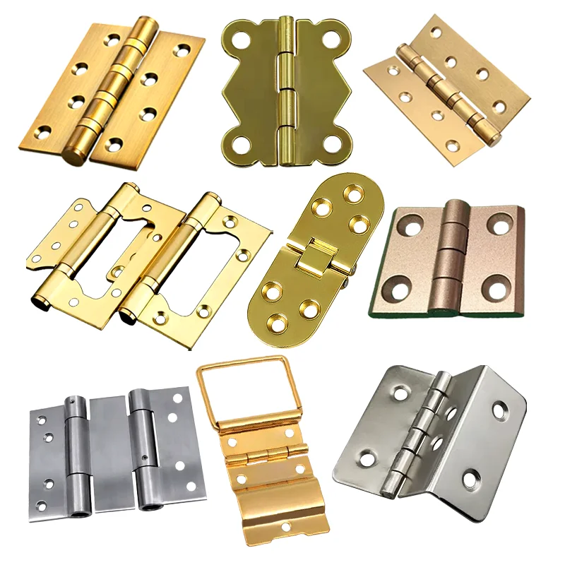 gold 4 inch heavy duty 316 stainless steel round vintage flag hinges  black brass antique door jewelry box hinge