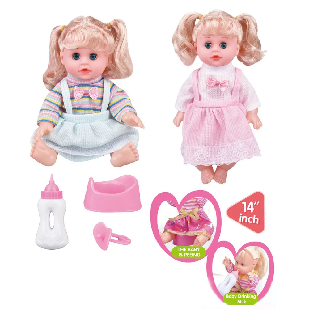 2022 Beautiful Custom Girls Dolls Toy 6 Sounds Pvc Cute Girl Plastics 14Inch Toys Doll