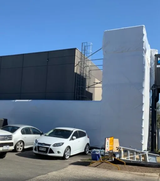 ldpe plastic waterproof flame retardant scaffolding building white shrink wrap for  protection 12 mx30mx230mic