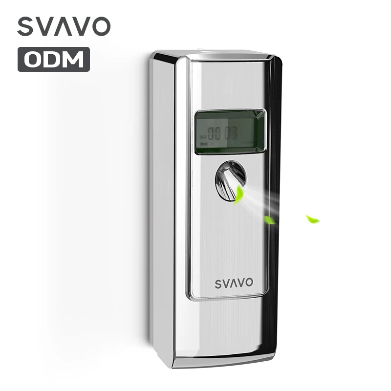 SVAVO Wholesale LCD dispensador de perfume Wall Mounted Battery operated Automatic Air Freshener Perfume Dispenser machine