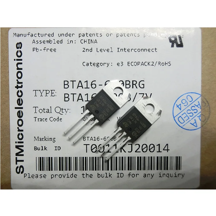 High Quality BTA16-600B Transistor TO220AB BTA16-600BWRG