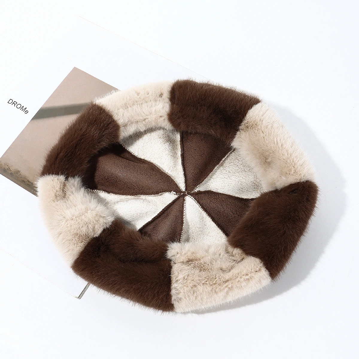 Autumn Winter Adults Beret Cap Advanced Sense Mink Velvet Octagon Hat Warm Small Painter Wool Berets for Children Made from Felt