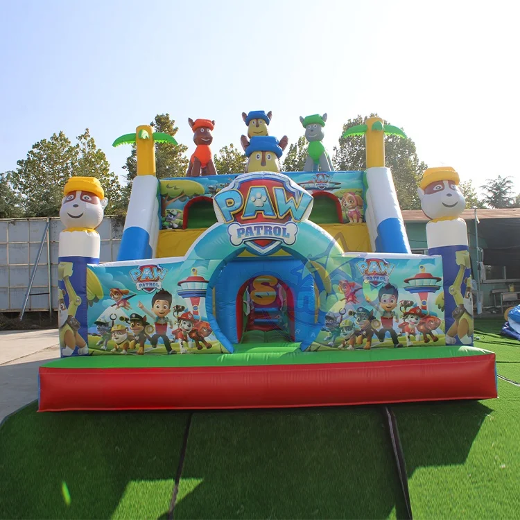 Commercial The Dog Patrol toys inflatable bounce bouncy castle Inflatable Combo Slide Bouncers Jumping Castles for outdoor