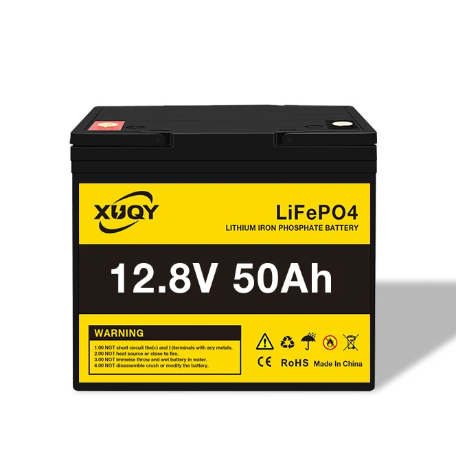 XUQY Lifepo4 12.8V 12V 50Ah Solar Street Lamp Household Energy Storage Electric Vehicle Lithium Iron Phosphate Battery Pack