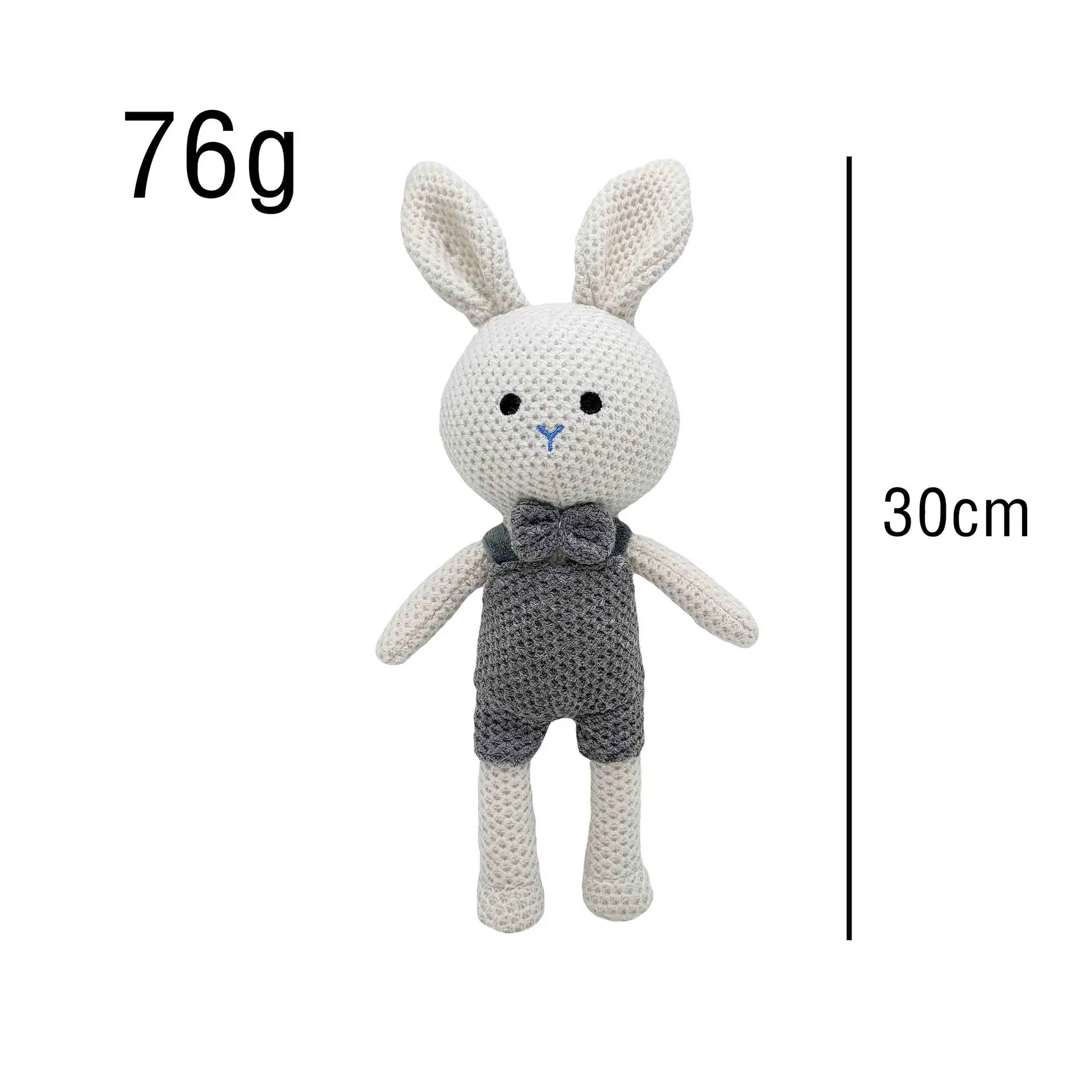 high quality soft ecofriendly crochet cotton thread knitting toy stuffed animal plush bunny toy
