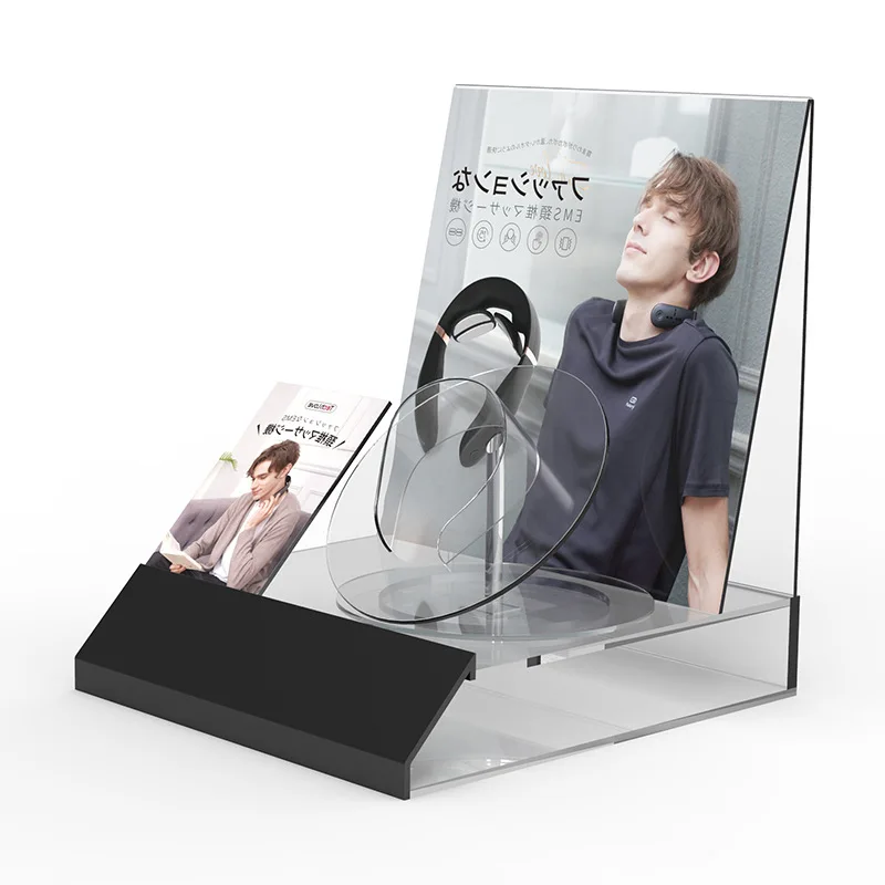 Manufacturer customized plexiglass display rack, acrylic display rack and headphone speaker display rack