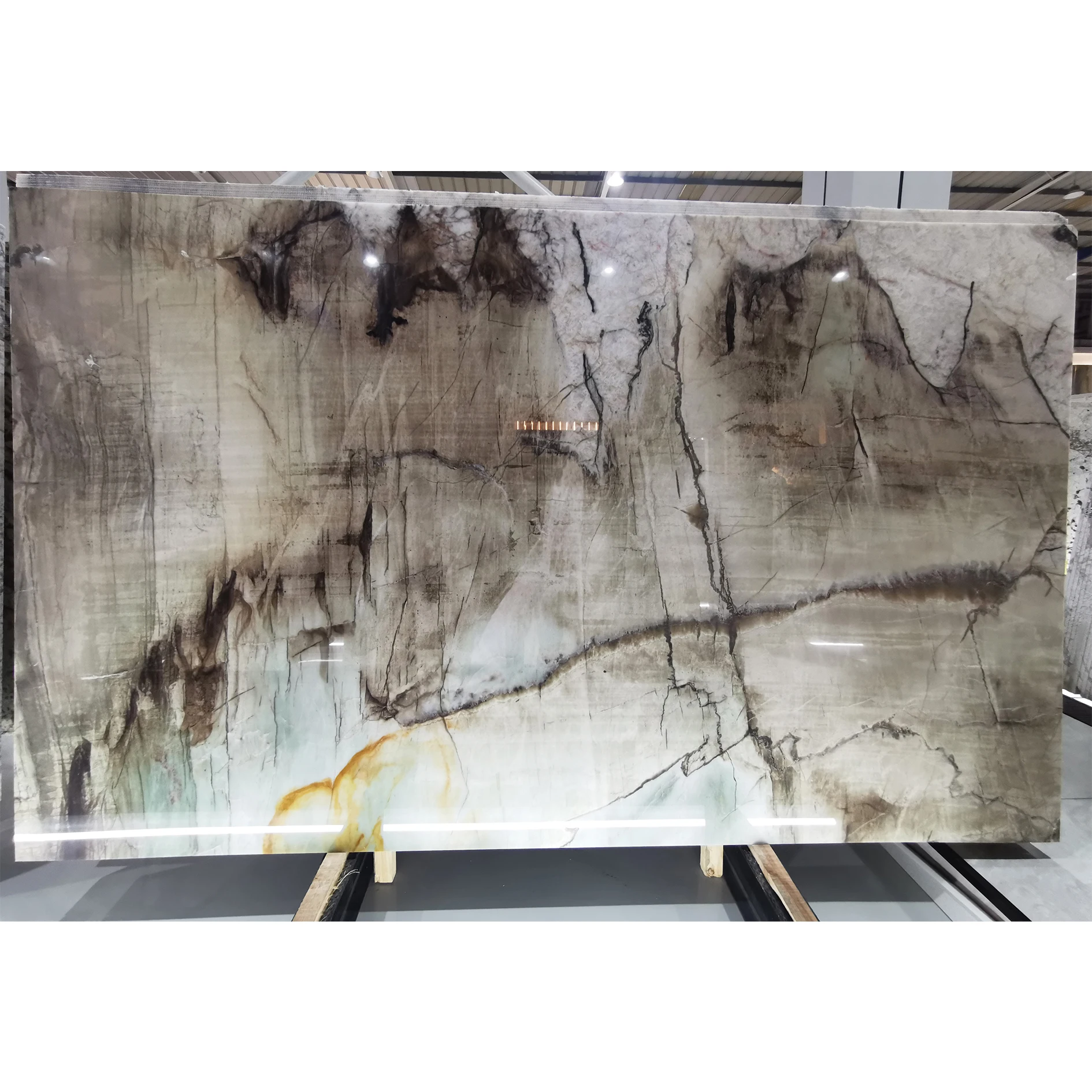 16mm Laguna Crystal Quartzite Slab Cristallo Tiffany Marble Bathroom Vanity Top Hotel Walling Tile Kitchen Countertop Worktop