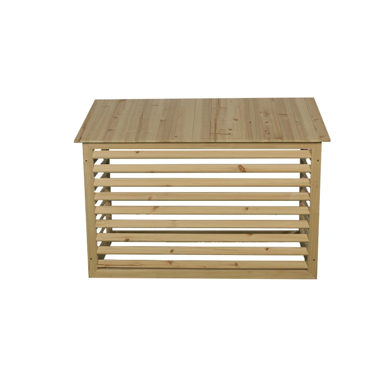 High Quality Garden Furniture Easily Assembled China Fir Wooden Air Conditioner Cover Fence