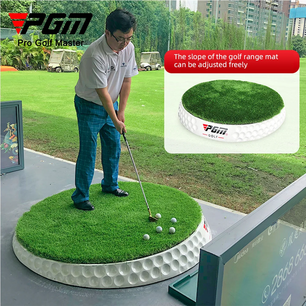 PGM driving range golf hitting mat indoor outdoor swing training 3d anti-slip practice golf hitting mat