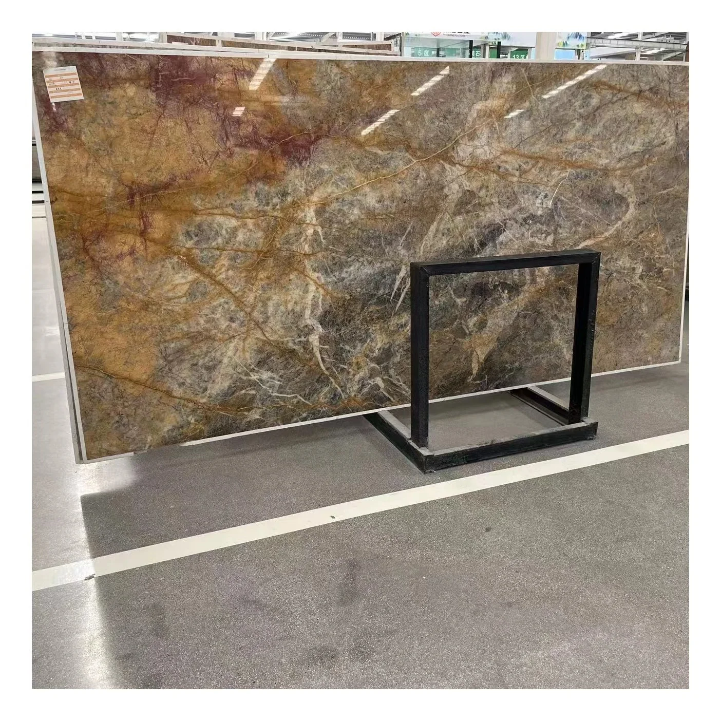 Top Quality Indus Van Gogh Gold Yellow Brown Red Emperador Marble For Building