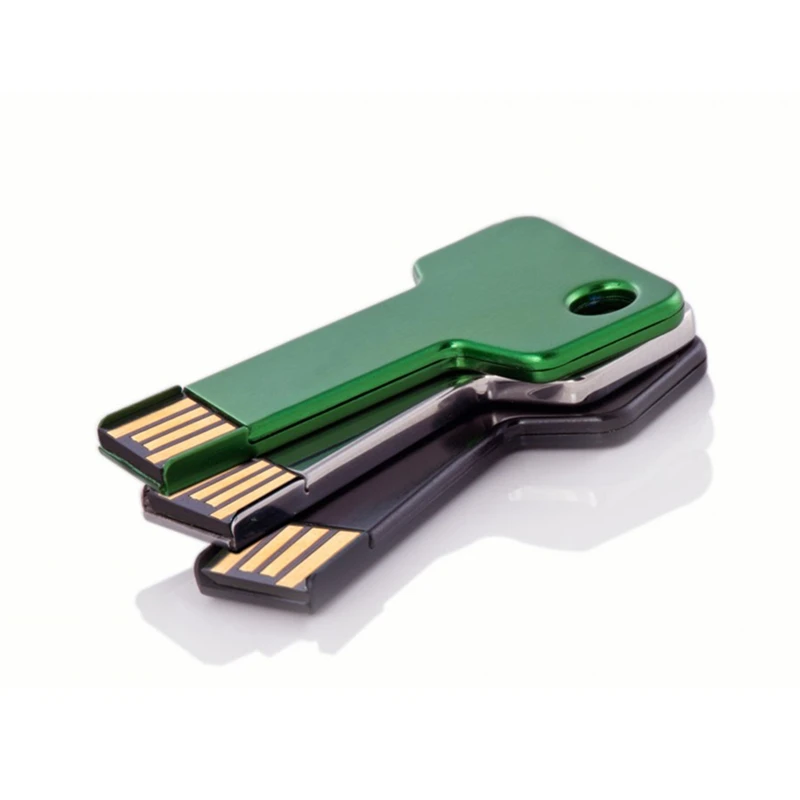 Оптовая продажа офисных гаджетов 4 ГБ 8 16 в форме ключа USB флэш-накопитель 32 металлический Usb-накопитель Водонепроницаемый