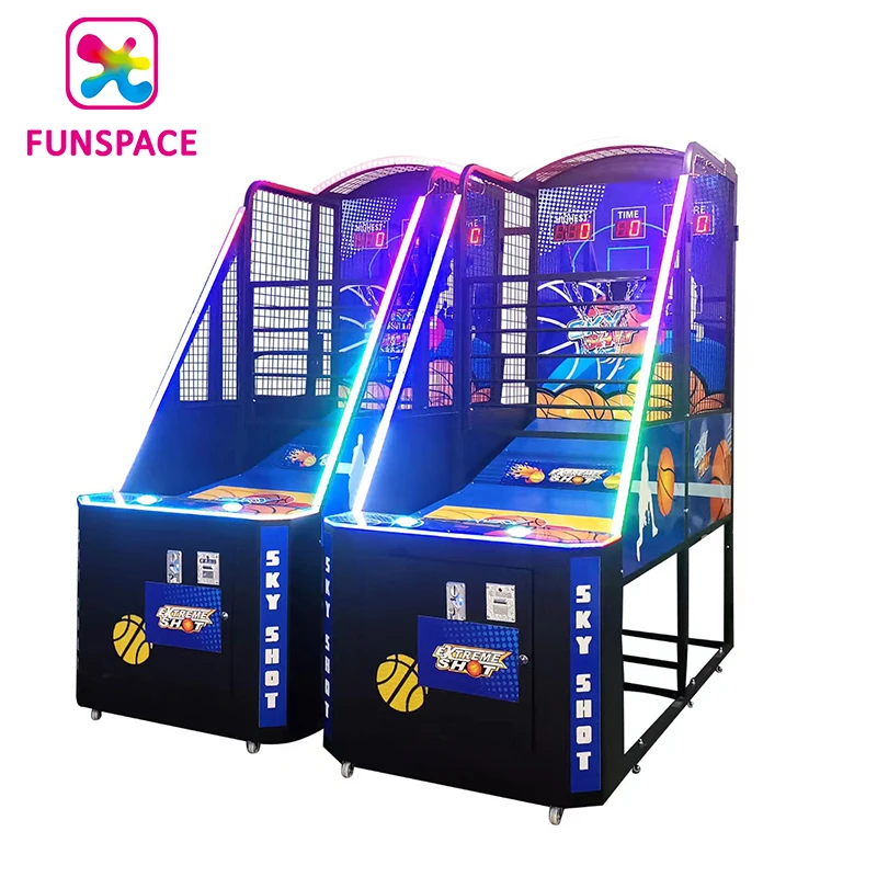 Funspace indoor coin park street basketball projector street basketball arcade game console