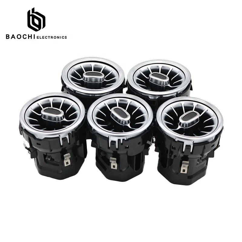 For Mercedes W205 Lights Benz C-class Glc X253 Air Vent Outlet  Ambient Light With 3 Colors