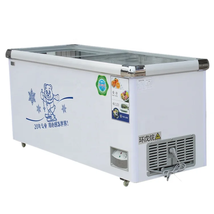 Support customized Best Price Commercial chest horizontal freezer