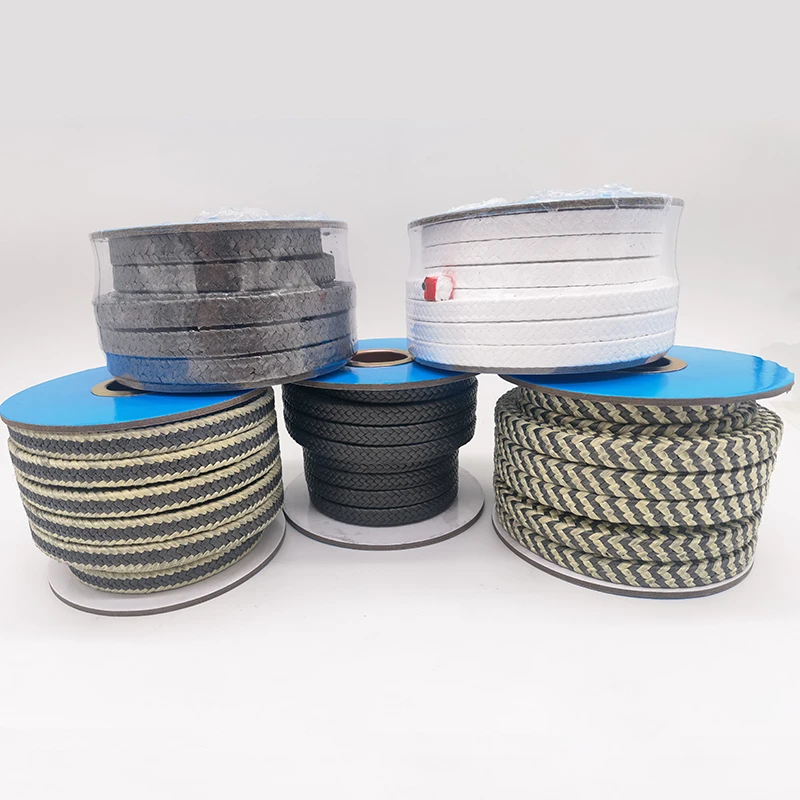 High quality pure PTFE packing high temperature resistant High pressure gland packing Customized Gland Packing Seal