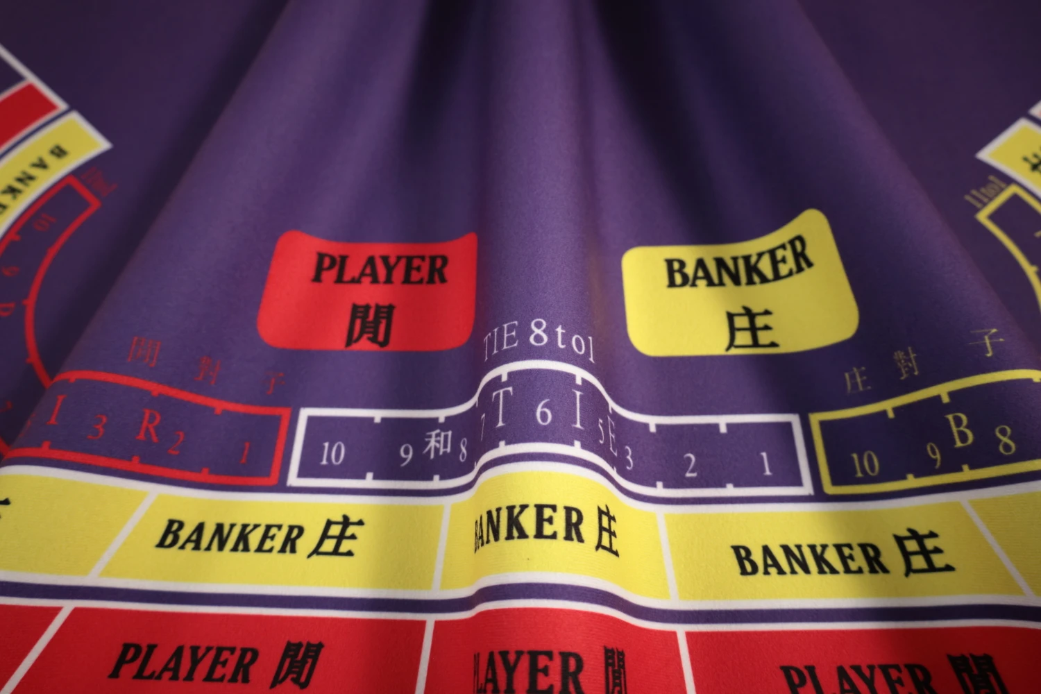 Aobo ready to ship entertainment poker table mats rubber gambling baccarat poker tablecloths for sale