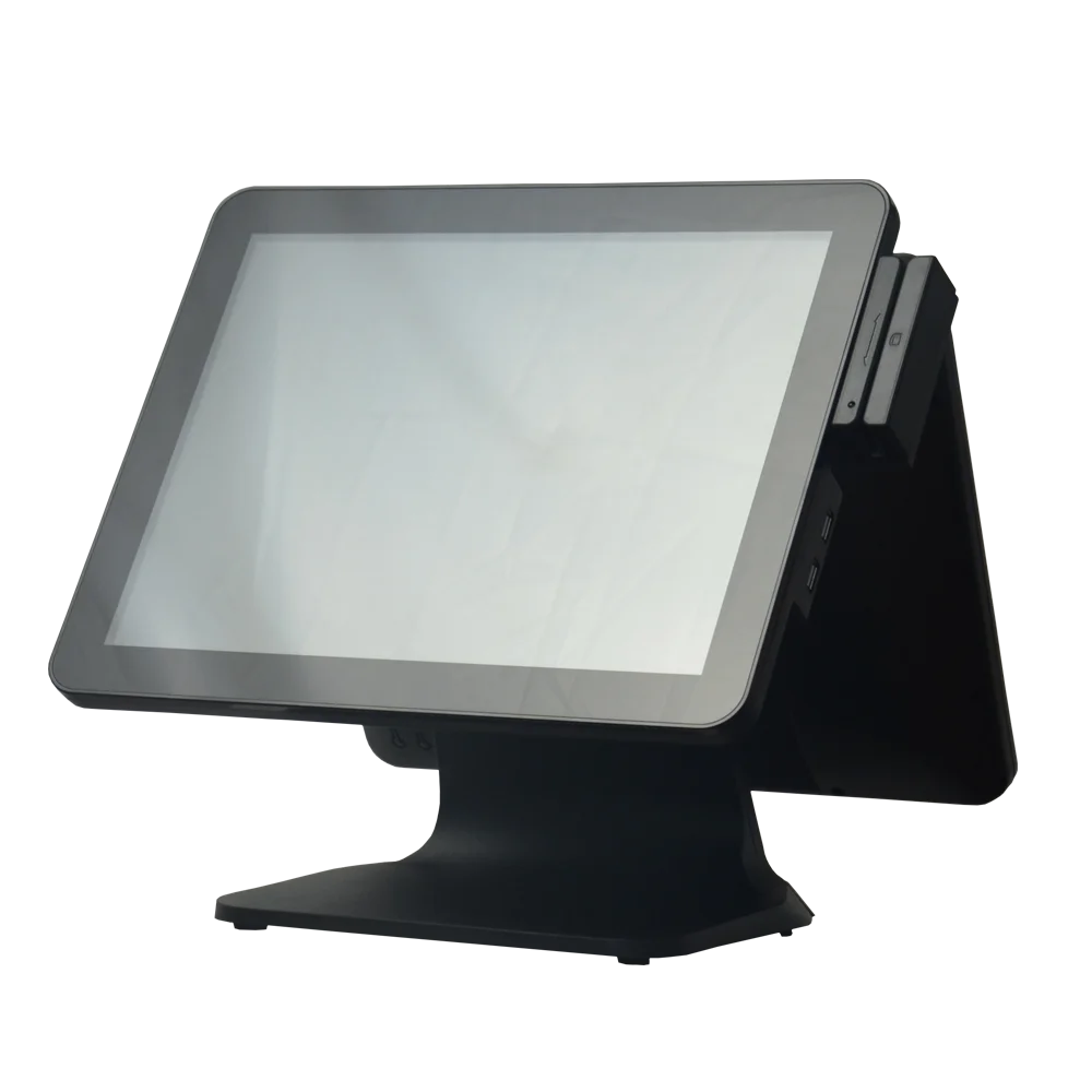pos Cash Register 15 inch  pos system dual screen point of sale system for retail