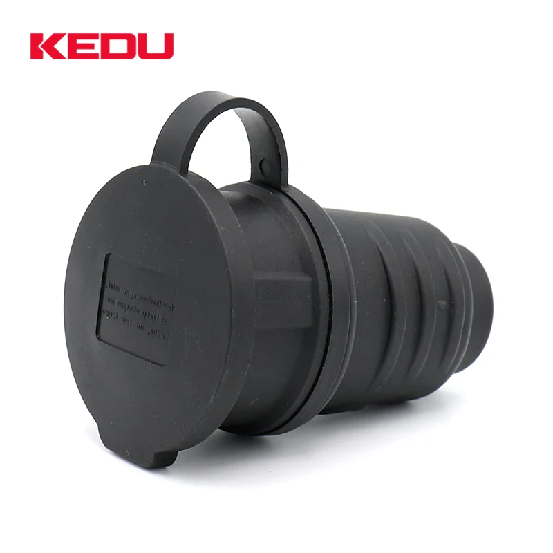 KEDU S0122 250V 16A IP44 waterproof rubber French Socket  with NF certificate
