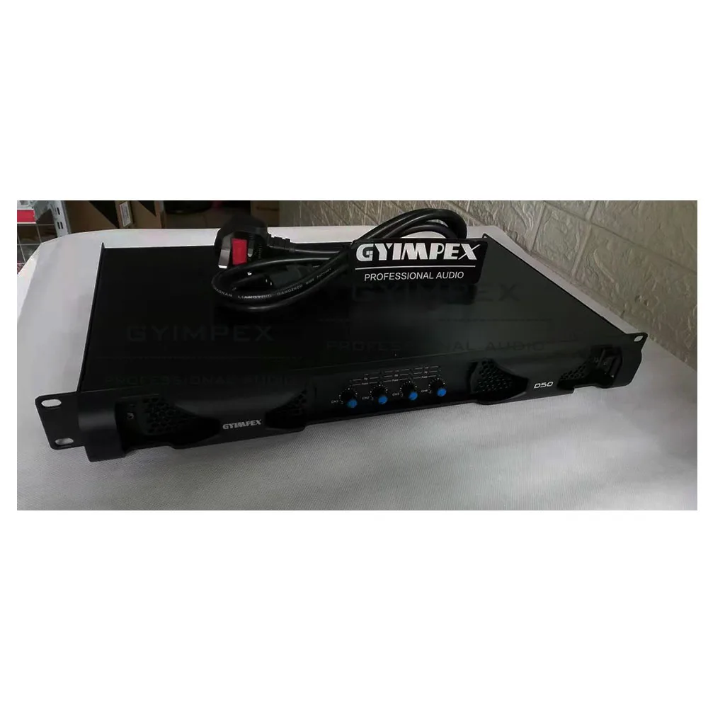 Lowest Price Power amplifier Stereo power 8 ohms 500w*4 Professional High Sound Power Amplifier for Conference Home Theater