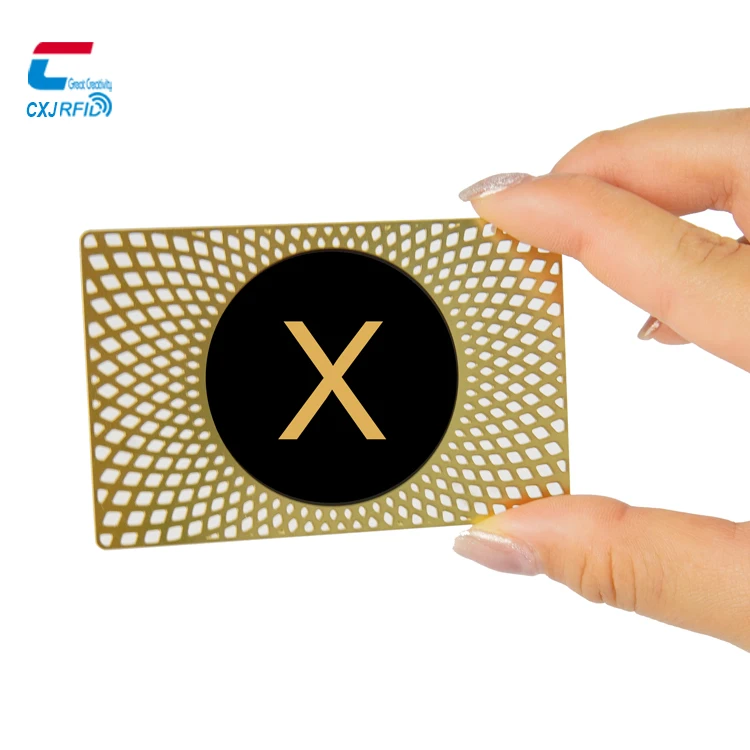 Металлическая визитная карточка Chuangxinjia Rfid Ntag 215 Digital