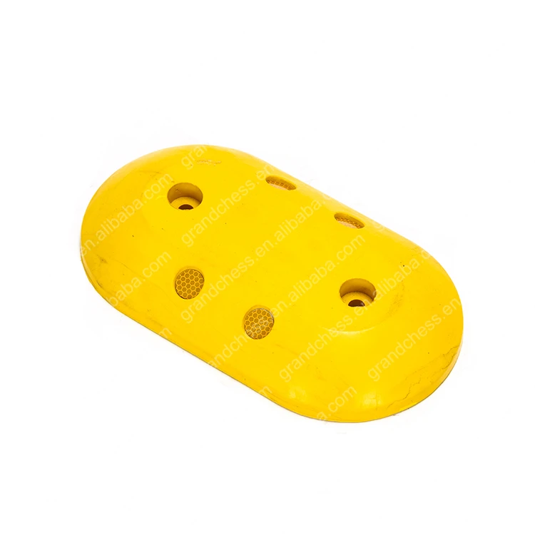 Durable Driveway Traffic Safety Cushion Bar Speed Hump Rubber Rumble Dome
