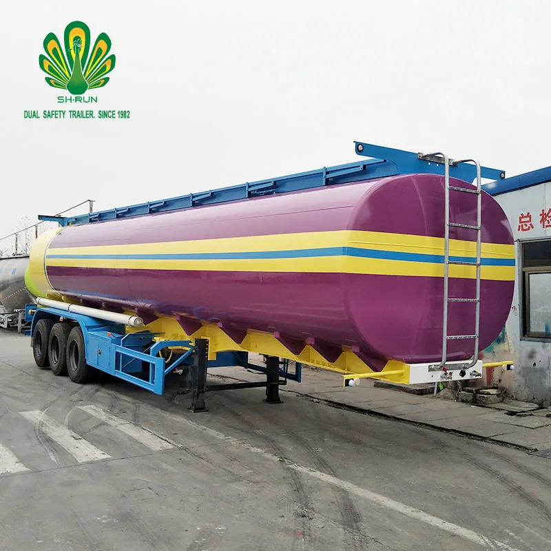 Bitumen Transportation Insulation Fuel Tanker Semi Trailer Chemical sulphuric acid transport tanker trailer