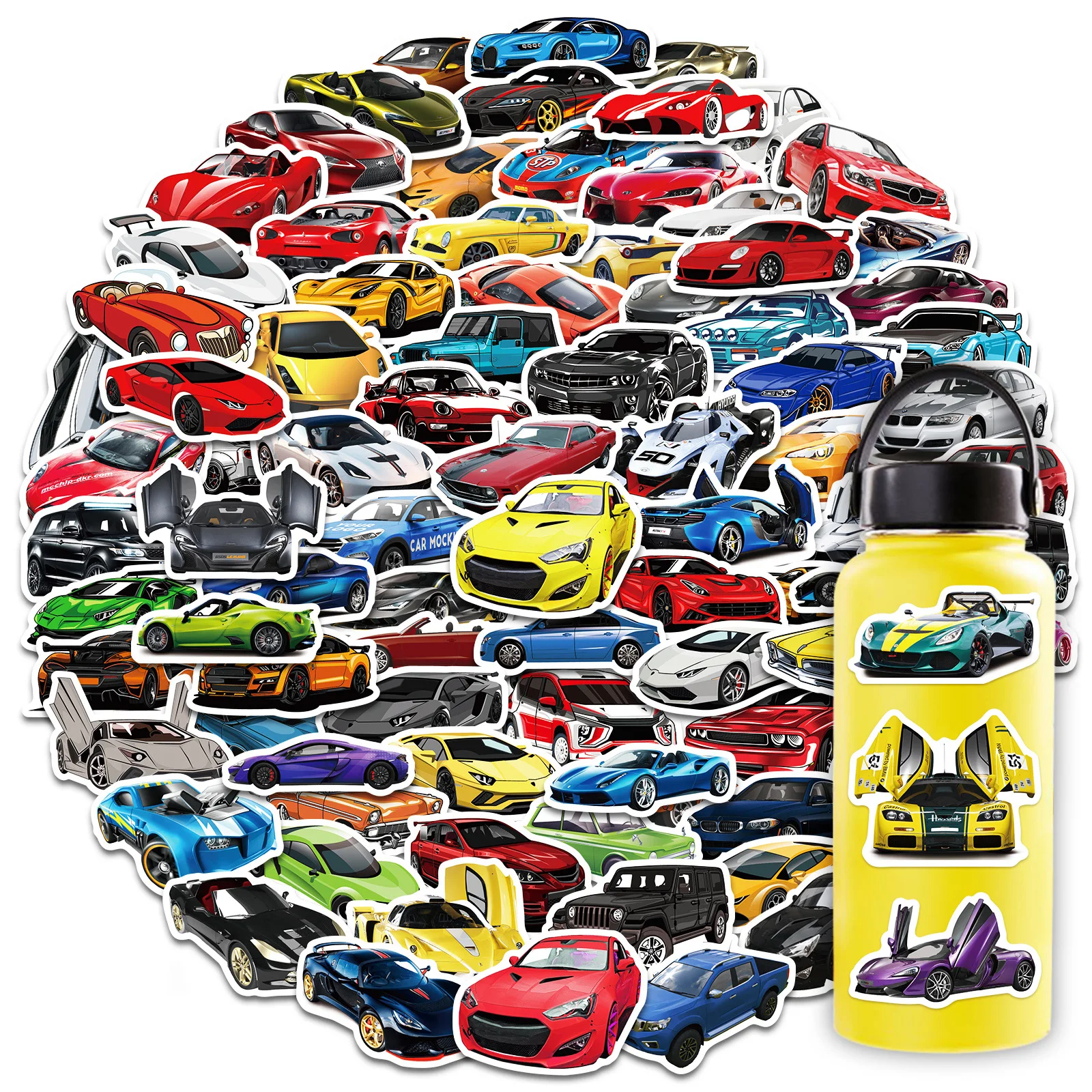 100 PCS Racing Stickers For Personalized And Cool Sports Cars, Suitcases, Waterproof Decorations, Motorcycles, Stickers