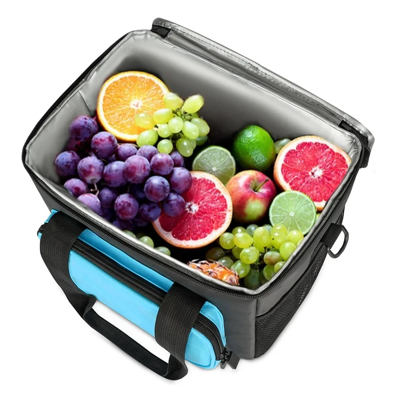 Food Delivery Bag Aluminium Heated Pizza Coffee Thermal Insulated Cooler bag