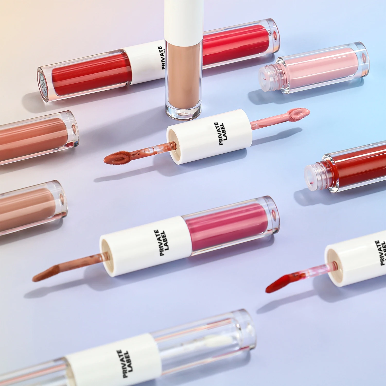 Lip Gloss Chocolate Trend Sample 7ml Low Moq women Double-sided New Materials Lip Gloss