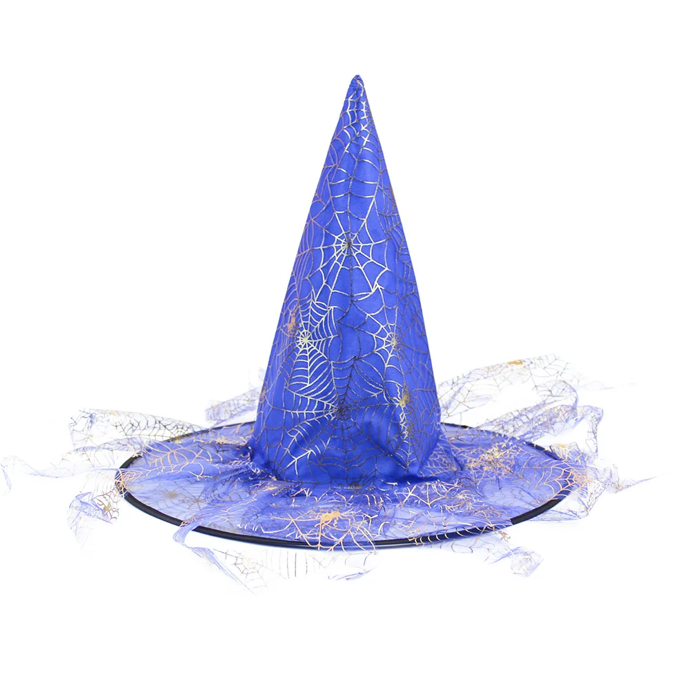 Halloween Kids Hat Oxford Cloth Wizard Hat Makeup Costume Props Witch Hats For Festival Party