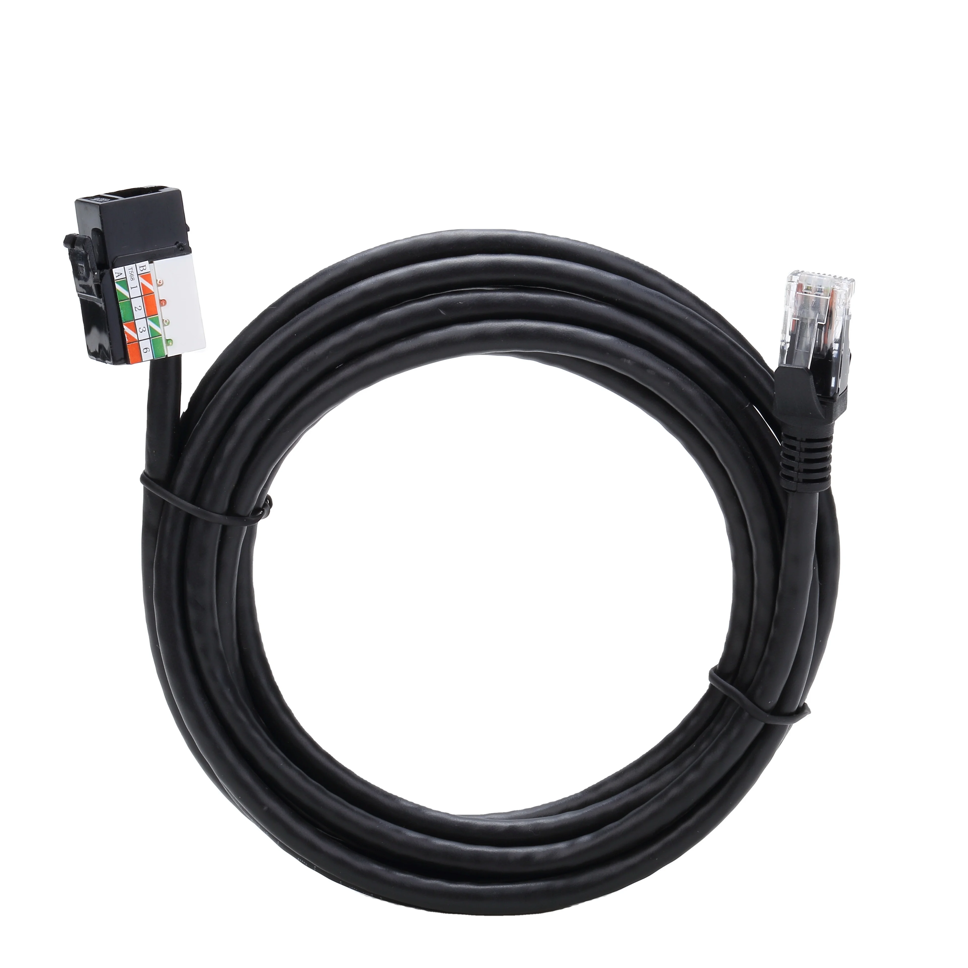 Keystone jack CAT6A networking cable RJ45 CAT6A keystone extension  CAT6A cable