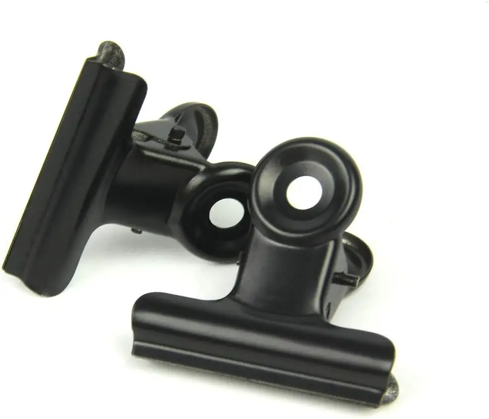 Hot selling metal black bulldog clips,black binder clips for office using