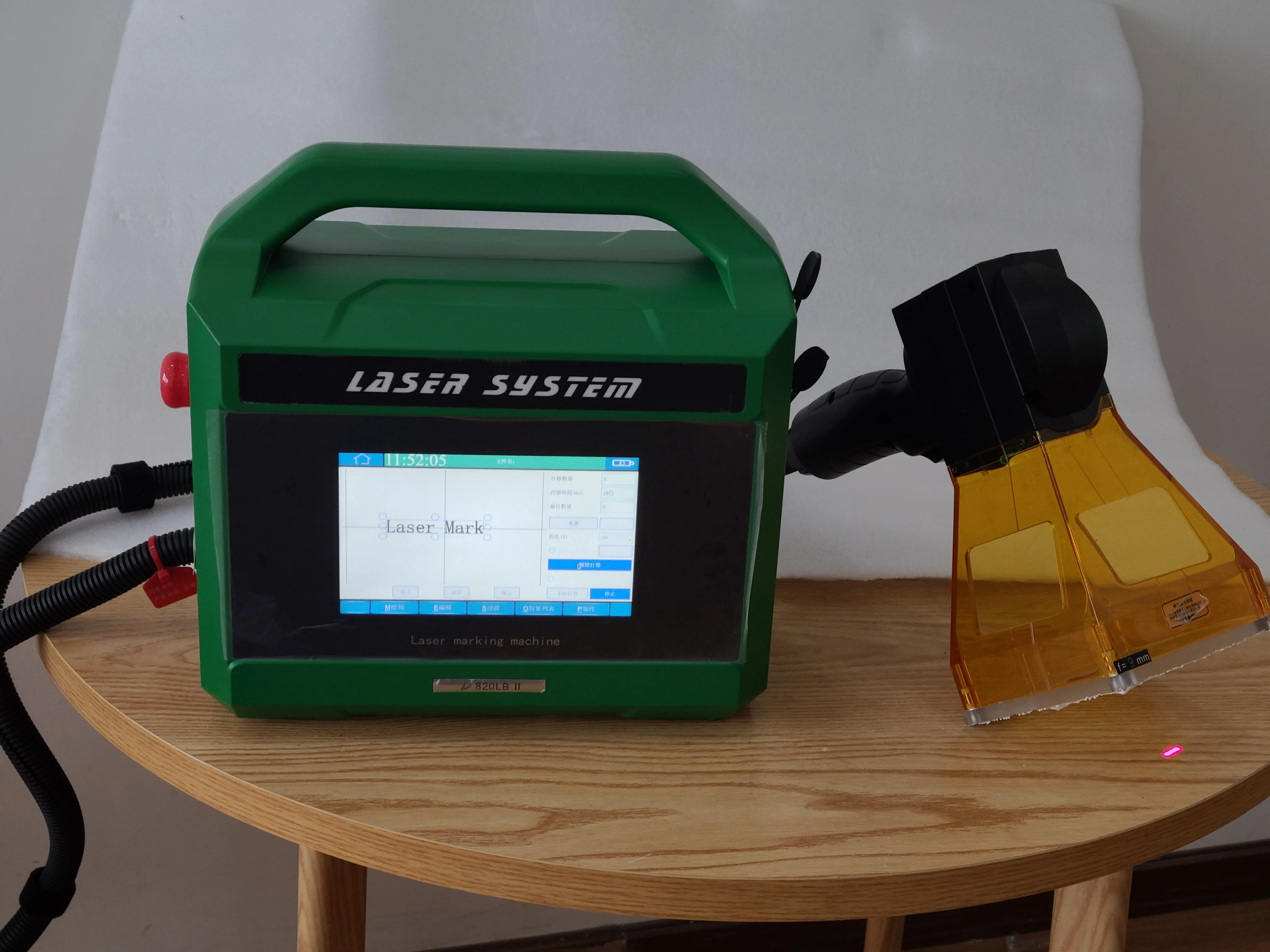 Mini Portable 20W 30W Laser Printer For Metal Jewelry Plastic Fiber Laser Marking Machine QR Bar Code Date Logo Laser Marker