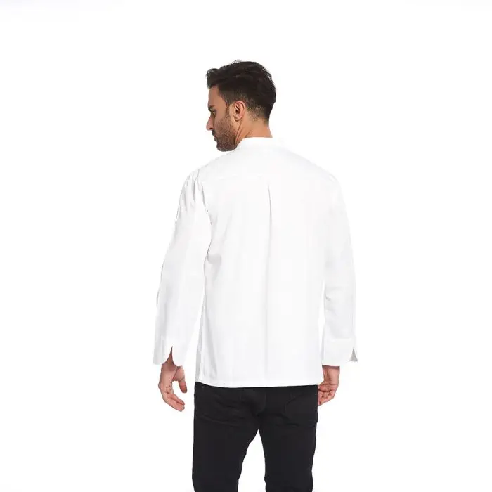 Chef Uniform Men Design Custom French Italian Turkish White Style Coat Chef Work Wear Mesh Clothes