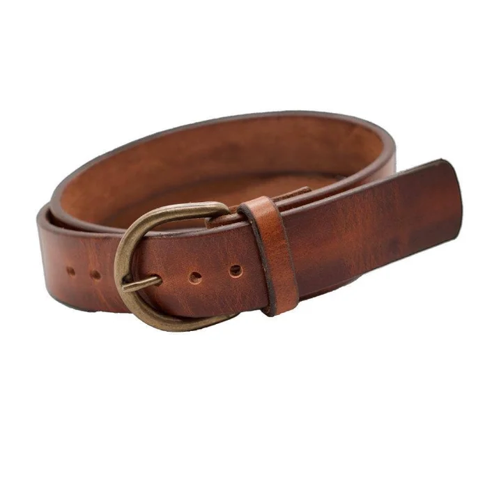 Customized Design Genuine Leather Pin Buckle Casual Belt For Men Wholesale Price Export Oriented From Bangladesh