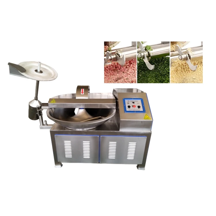 Stainless steel industrial Automatic meat emulsify bowl cutter machine 3 blades meat chopper machine price