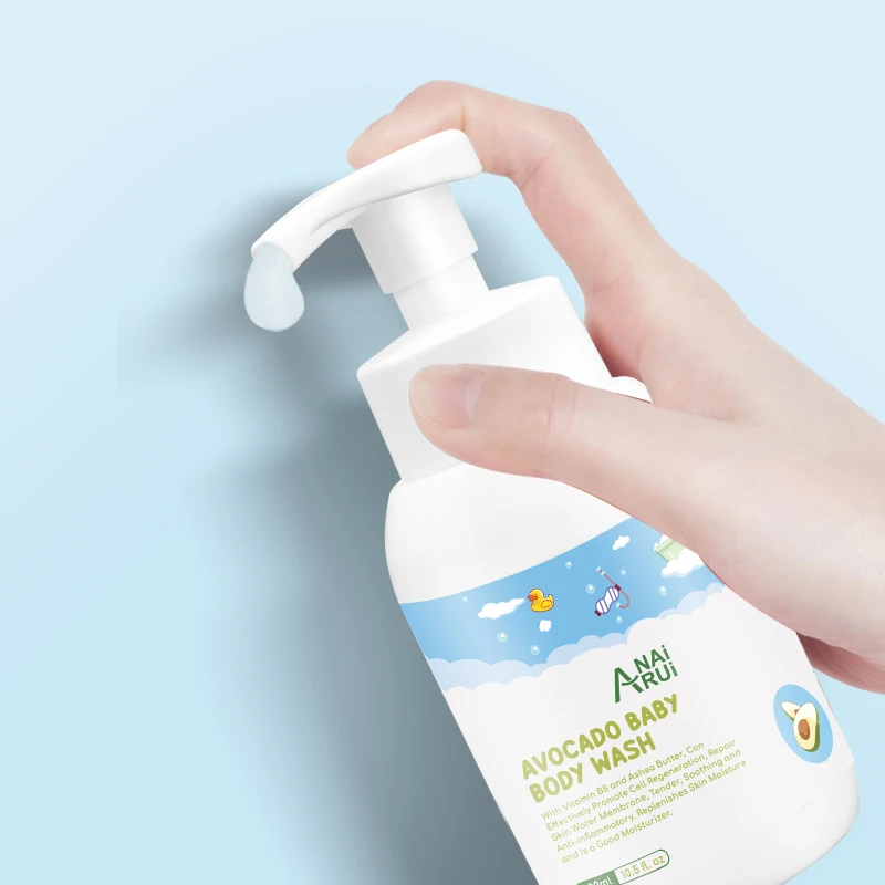 Baby Care Natural Organic Non Irritating Vegan Private Label Customized Avocado Baby Body Wash