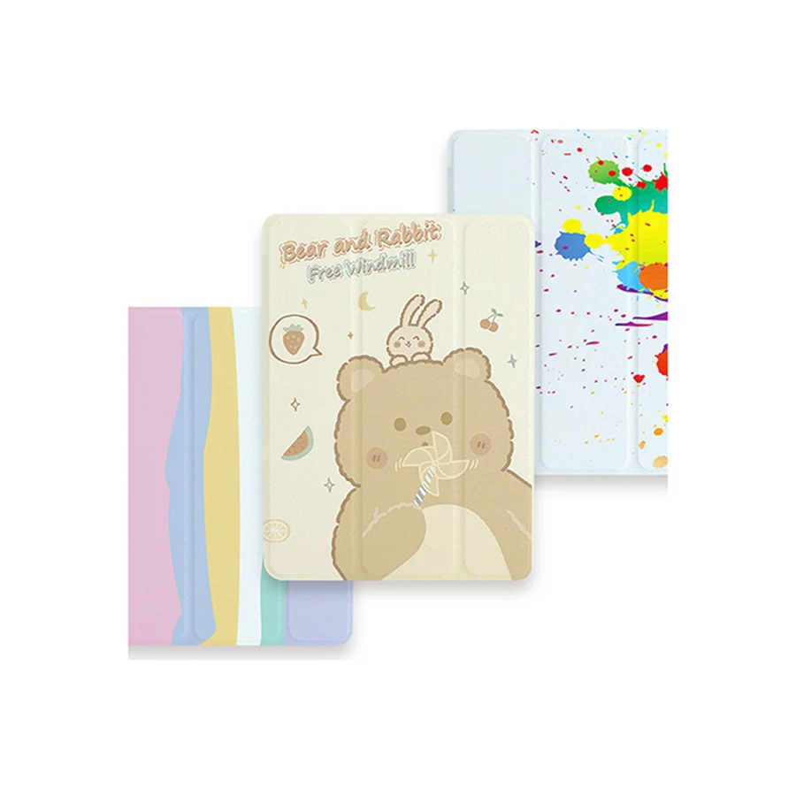 Противоударный кожаный чехол для планшета с функцией автоматического пробуждения и сна для Ipad Air 1/2